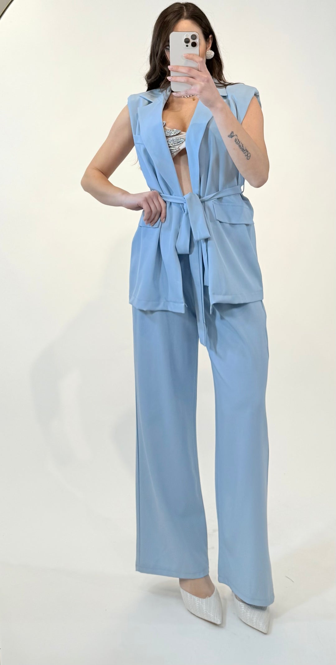 Tailleur smanicato Eva