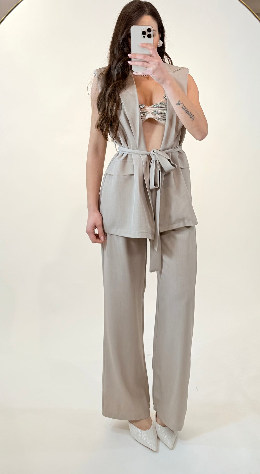 Tailleur smanicato Eva