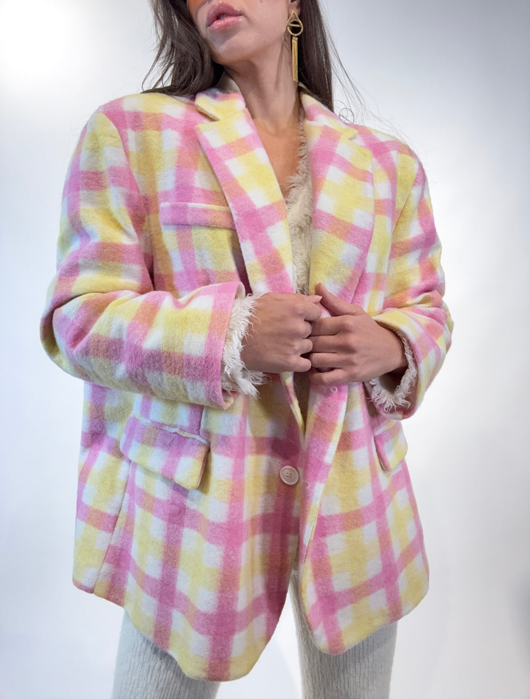 Giacca Blazer pied de poul Lumina2317