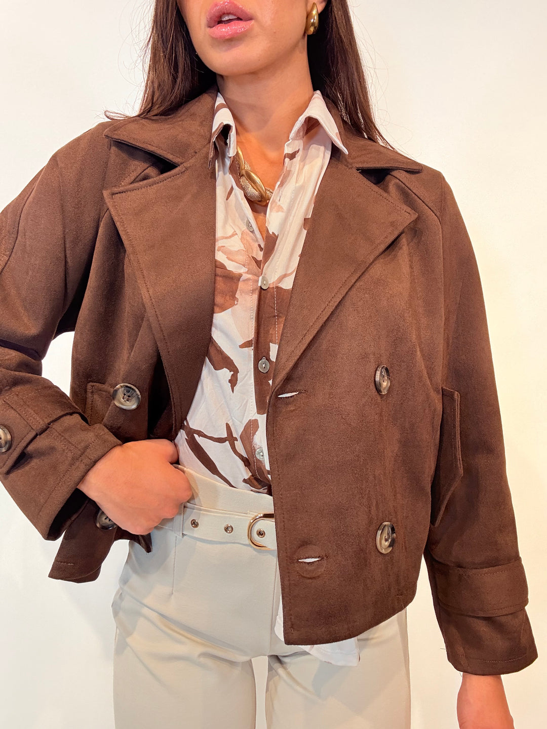 Bomber camoscio 16983