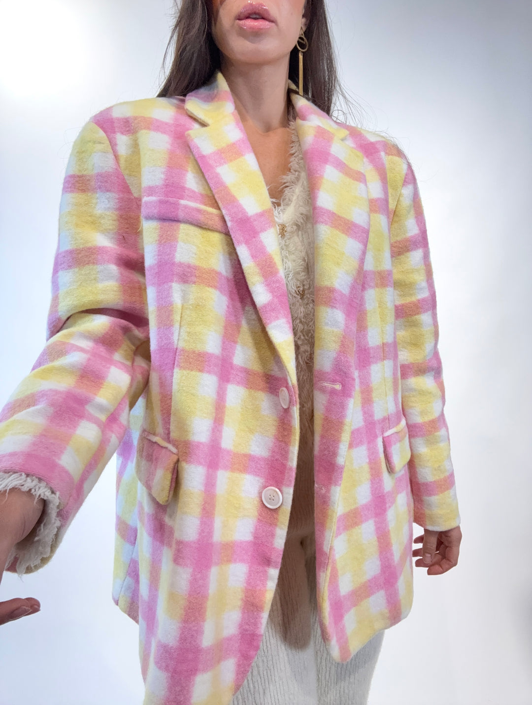 Giacca Blazer pied de poul Lumina2317